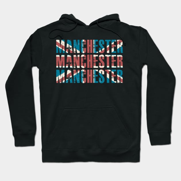 UK Proud - Manchester Vintage Union Jack Hoodie by FOOTBALL IS EVERYTHING